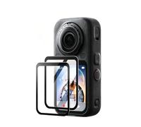 Paquete de 2 protectores de pantalla para Insta360 X6, película protectora de pantalla de vidrio templado antirreflejos, antihuellas dactilares y resistente a los arañazos, película de cobertura