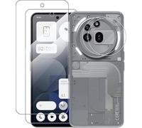 Paquete de 2 protectores de pantalla para Nothing Phone 3A Pro con protector de lente de cámara, vidrio templado de dureza 9HD, protección de cobertura completa transparente HD