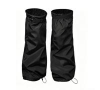 Paquete de 2 protectores de patas de jardín ajustables con costuras reforzadas para trabajo agrícola y recortadora de cuerdas, color negro, tamaño grande (600D)