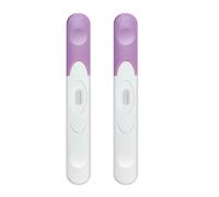 Paquete de 2 pruebas de embarazo tempranas relacionadas con la fertilidad, fácil de usar en casa, de alta calidad, resultados tempranos, púrpura