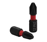 Paquete de 2 puntas de destornillador magnéticas PH2 antideslizantes con vástago hexagonal de 6 35 mm para reparaciones mecánicas del hogar, coche y (150 mm)