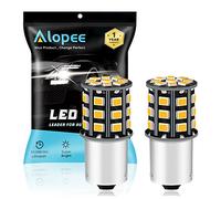 Paquete de 2 PY21W BAU15S 7507 12496 RY10W Bombillas de Luces Intermitentes para Automóvil - 12V-24V ámbar/Amarillo Bombillo de luz LED 2835 33 SMD - Reemplazo de luz Intermitente para Luces Traseras
