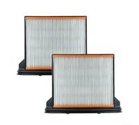 Paquete de 2 recambios lavables para aspiradora GAS 25 L SFC, húmedo y seco para cartucho HEPA, papel de filtro industrial y pantalla colectora de polvo de plástico