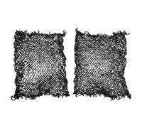 Paquete de 2 redes de repuesto para pelotas de 1 x 1 m, nailon de imitación negro para Roundnet Game Team Sports Training Patio Playa Party Use
