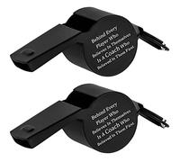 Paquete de 2 regalos para el silbato de entrenador - Detrás de cada jugador que cree en sí mismo hay un entrenador que creyó en ellos primero, Negro, Small