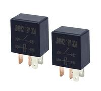 Paquete de 2 relés de 4 pines de 12 V 30 A, multiusos, kit de relé estándar resistente para coche, motocicleta, camión, compatible con Mondeo, relé automotriz JD1912, relés de seguridad de 12 V