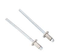 Paquete de 2 remaches de roseta de acero inoxidable - Reemplazo para etiquetas de puerta AMC VIN, - Remaches pop en forma de rosa para una instalación segura de la placa de