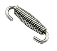 Paquete de 2 resortes de escape de acero inoxidable de 64 mm con certificación TI E1 para uso con varios modelos de escape y resistencia al calor