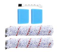 Paquete de 2 rodillos de repuesto A65I + 2 prefiltros de espuma la aspiradora inalámbrica compatible con Tineco iFloor for seco y húmedo.