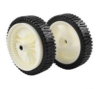 Paquete de 2 ruedas delanteras de 8 pulgadas para cortacésped Craftsman 194231X427 532403111 583719501 - Construcción de metal de goma con engranaje de 53 dientes, piezas de repuesto de 1-3/4 pulgadas