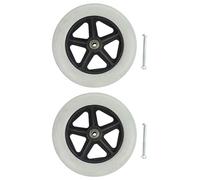 Paquete de 2 ruedas universales de 19 cm - Piezas de repuesto para sillas de ruedas, scooters - 5/16 pulgadas AOD