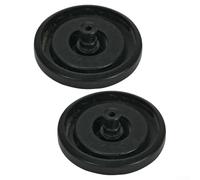 Paquete de 2 sellos de válvula de llenado de inodoro para válvula de bola de cisterna FLUIDMASTER 400A - Arandela de diafragma de goma para reparación de válvula de descarga de tanque (negro)