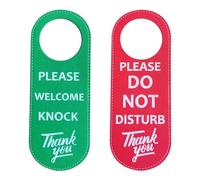 Paquete De 2 Señales De Puerta De Cuero, Señales De Puerta De No Molestar, Señales De Puerta De Aviso, Adecuadas Para El Hogar, Empresa, Hotel