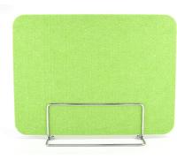 Paquete de 2 separadores de escritorio, paneles protectores de estornudos que reducen el ruido, divisores de privacidad montados en verde, 40 x 60 cm para un mejor enfoque y espacio de trabajo sin