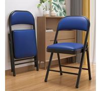 Paquete de 2 sillas plegables portátiles, no necesita montaje, perfectas para eventos en interiores y exteriores, camping, portón trasero, hogar, oficina, asientos ligeros y cómodos