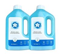 Paquete De 2 Soluciones Robot Limpiador De Ventanas De 1 Litro, Fórmula Sin Rayas For Vidrio Y Azulejos, Compatible Con ECOVACS DEEBOT T30 T30S T50 X5 X8 X9 PRO OMNI