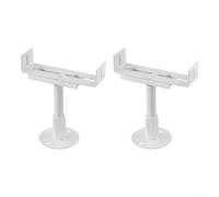 Paquete de 2 soportes de aluminio para radiadores de hierro fundido, altura ajustable, 11 cm, 36 cm, tipo de montaje en suelo (ajustable de 11 a 16 cm)