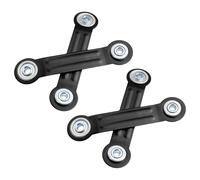 Paquete de 2 soportes de brazo de rodamiento deslizantes, accesorios de repuesto para el hogar, para balancines al aire libre y suministros de jardín, rodamiento de rotación suave