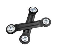 Paquete de 2 soportes de brazo de rodamiento deslizantes, accesorios de repuesto para el hogar, para balancines al aire libre y suministros de jardín, rodamiento de rotación suave