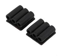 Paquete de 2 soportes de brocas de montaje lateral para taladro eléctrico, agarre de puntas de destornillador de cambio rápido con capacidad de almacenamiento de 3 a 6, funda compacta y ligera, color