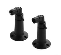 Paquete de 2 soportes de cámara de seguridad de aluminio negro con rotación de 360°, soporte de techo para interior/exterior para Arlo, para parpadeo y CCTV