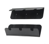 Paquete de 2 soportes de gancho de PVC para asiento de barco para barcos inflables, bote costilla y accesorios de pesca de yate con parches de retención de asiento (negro)