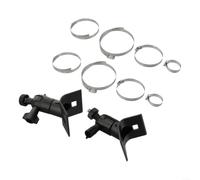 Paquete de 2 soportes de montaje ajustables para cámara con tornillo de 1/4 pulgadas, soporte de poste de pared de rotación de 360° para EufyCam 1/2/3 Series y para arlo Pro, color negro
