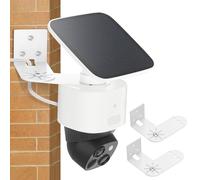 Paquete de 2 soportes de montaje de esquina ajustables compatibles con Eufy Security SoloCam S340, soporte de pared de metal para Eufy S340 con cobertura de 270° en ambos lados de la casa, reduce los
