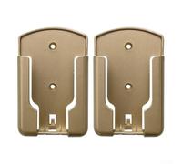 Paquete de 2 soportes de montaje en pared para TV AC estéreo organización remota con diseño vertical de ahorro de espacio (dorado)