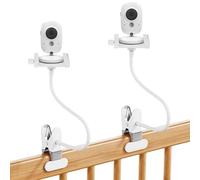 Paquete de 2 soportes de montaje flexibles para GHB/HelloBaby/Monitor/Babyphone/Vtech/Momcozy/Blemil/Jeeber/ieGeekAccessories Clip de soporte para la mayoría de cámaras de rosca de 1/4