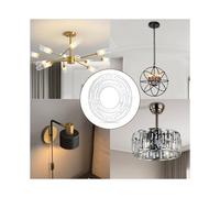 Paquete de 2 Soportes de Montaje para Lámparas, Placa de Montaje para Lámparas de Techo, Bloques de Montaje para Lámparas de Pared con Tornillos y
