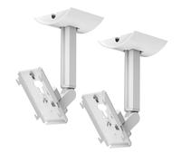 Paquete de 2 soportes de pared ajustables para bocina dual Bose, soportes de techo y pared para Bose UB-20, UB-20 Series II, WB-50 II, Lifestyle Series, Soundtouch Series, Cinemate Acoustimass Blanco