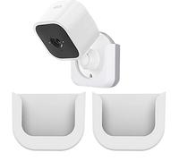 Paquete de 2 soportes de pared para mini cámara Blink, soporte de ventana con soporte de cinta adhesiva fuerte que se adapta a cámara Blink Mini interior, soporte sin tornillos, cinta blanca