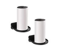 Paquete de 2 soportes de pared para sistema WiFi de malla para el hogar, soporte de montaje en pared para Tenda Nova Linksys Velop TP-Link D-Link para Google Nest WiFi Route (negro)