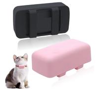 Paquete de 2 soportes de silicona compatibles con el mini rastreador de gatos Tractive, etiqueta de cubierta de accesorios de goma, funda segura y resistente para buscador GPS para collar de perro y
