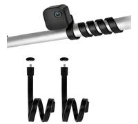 Paquete de 2 soportes flexibles de cuello de cisne de rotación de 360° para Blink Outdoor 4/3ª generación, tornillo universal de 1/4 pulgadas, sin herramientas (negro)