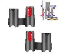 Paquete de 2 soportes organizadores de montaje para Dyson V15 V12 V11 V10 V8 V7 aspiradora inalámbrica de gran tamaño, accesorios de montaje en pared para estación de acoplamiento