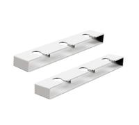 Paquete de 2 soportes para copas de vino boca abajo, 2 unidades de plástico para vino adecuados para cocina y almacenamiento dependiendo de su tamaño y fácil de limpiar (blanco)