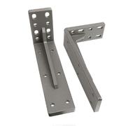 Paquete de 2 Soportes para Mueble TV Suspendido, Bastidor Soporte Triangular para Escritorio Flotante, Estante Alta Resistencia(14 inch - 350*200mm)
