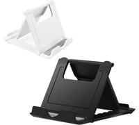 Paquete de 2 soportes portátiles para teléfono celular para escritorio, soporte plegable de bolsillo, soporte universal ajustable para teléfono móvil de escritorio compatible con iPhone, iPad, Kindle