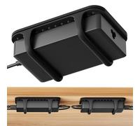 Paquete de 2 soportes universales de silicona para cargador de laptop, organizador de montaje de ladrillo de alimentación debajo del escritorio para cargar ladrillos y cables, soporte flexible