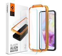 Spigen AlignMaster Protector Pantalla para Samsung Galaxy A35 5G, 2 Unidades, Instalación Fácil, Alta Definición, Dureza 9H, Compatible con Funda