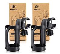 Paquete de 2 Sujetavasos para Padres para Silla de Paseo, Soporte para Bebidas para Cochecito de Bebé, Accesorio Universal para Bicicletas, Botellas