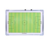 Paquete de 2 tablas magnéticas de entrenamiento de fútbol, tablero magnético de tácticas de fútbol, diseño de doble cara, fácil de escribir y limpiar, para planificación estratégica (2)