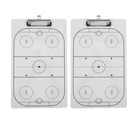 Paquete de 2 Tablero para Entrenadores de Pizarra Borrable | Pvc, Borrado en Seco, Visualización Clara, para Prácticas y Partidos, Portapapeles de Apoyo