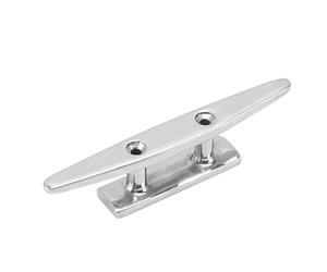 Paquete de 2 tacos para barcos con base abierta de 4/5/6 pulgadas, tacos de acero inoxidable con parte superior plana y baja, tacos de cuerda de grado marino para muelle, kayaks, (150 mm/6 pulgadas)