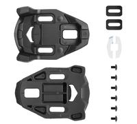 Paquete de 2 tacos para zapatos de ciclismo, pedales, clip de alta compatibilidad, placas de tacos de bicicleta para estabilidad y ciclismo regulables