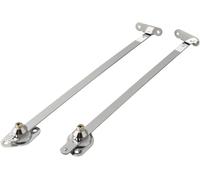 Paquete de 2 tapas de bisagra de soporte de tapa de 12 pulgadas, soporte de repuesto para mecanismo de varilla para armario, puerta, cajuela, caja de juguetes, baúl, muebles antiguos