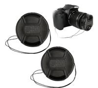 Paquete de 2 Tapas de Lente de 58 mm para Canon Sony DSLR Compatible con Lente Sony ALC-F55S for D5600 D5500 D5300 D3500 D3300 y Otras Lentes de Rosca de 55 mm