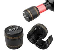 Paquete de 2 tapones de combinación de tapones de vino, tapa de bloqueo de botella de vino, cerradura de código de contraseña de botella de whisky, cerradura de botella